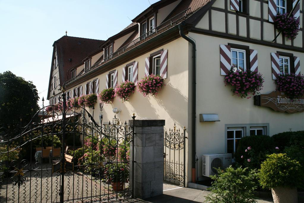 Hotel Brauereigasthof Landwehr-Braeu Reichelshofen Bagian luar foto